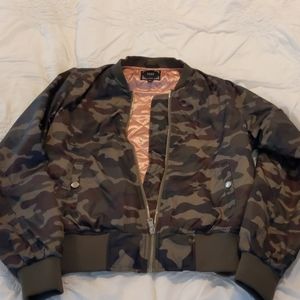 Camo bomber jacket